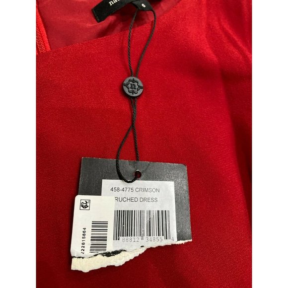 Nanette Lepore Ruched Short Sleeve Cocktail Dress - Picture 9 of 12